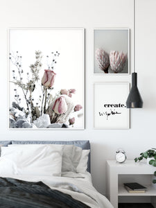 50 shades of Protea flower wall art print Wall Art Print - Yorkelee Prints Australia