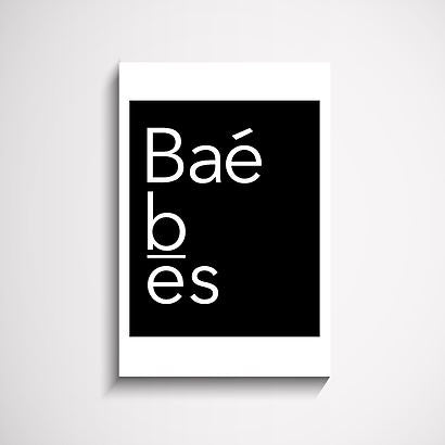 Bae Typography Designed wall art print