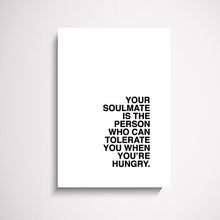 Downloadable Soulmate Quote Art print Wall Art Print - Yorkelee Prints Australia