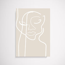 Face Off beige illustration wall art print-Wall Art Print-Yorkelee Prints Australia