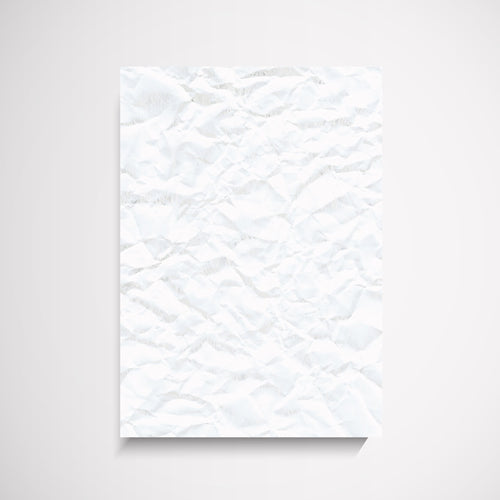 Scrunchie white textured wall art print